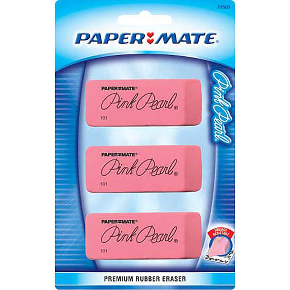 Paper Mate, Pink, Erasers & Correction, Art & School, Pearl, Medium, 4984